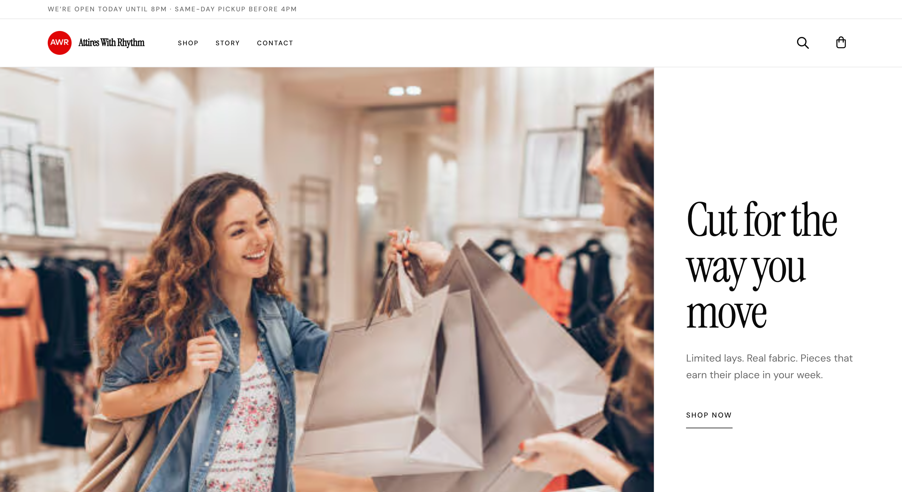 Published Sloud site homepage with branding and featured content